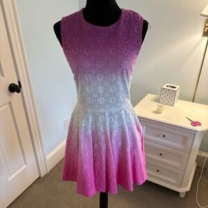 Diane von Furstenberg Jeannie Beet Ombré Eyelet Lace Dress | Size 4